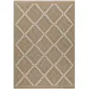 NAZAR Tapis intérieur/extérieur TULUM aspect jute à motif géométrique jaune - 60x90 cm 60 x 90 cm