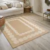 Nazar Tapis intérieur et extérieur effet jute motif géométrique blanc 60x90