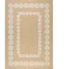 Nazar Tapis intérieur et extérieur effet jute géométrique blanc diamètre 160