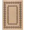 Nazar Tapis intérieur et extérieur effet jute motif géométrique noir 160x230