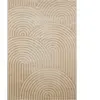 Nazar Tapis BIANCA à motif arc en relief beige - 200x290 cm 200 x 290 cm