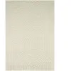 Tapis motif arc en relief - NAZAR RUGS - 200x290 cm - Bianca - Crème
