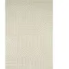 Nazar Tapis de salon au motif arc relief - bianca - 200x290cm - creme