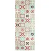 Nazar Tapis de cuisine carreaux de ciment multicolore 70x180