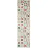 Nazar Tapis de cuisine carreaux de ciment multicolore 80x300
