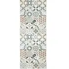 Nazar Tapis de cuisine carreaux de ciment marron 70x180