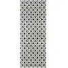 Nazar Tapis de cuisine carreaux de ciment noir 70x180
