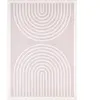 Nazar Tapis arc en ciel beige et blanc 80x150