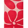 Nazar Tapis vintage style année 70 à motif fleur Rouge 80x140