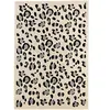 Tapis motif léopard intérieur -crème-160x230