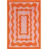 Nazar Tapis vintage style année 70 Orange 80x140