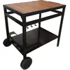 Desserte AVEIRO noire pour plancha - Happy Garden