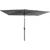 Parasol droit HAPUNA rectangulaire 2x3m gris - Happy Garden