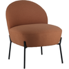 Happy Garden - Fauteuil en tissu boucle rouille helmi