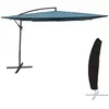 Happy Garden Parasol Déporté Molokai Carré 2,7x2,7m Bleu Gris + Housse
