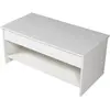 Table basse avec plateau relevable blanche HEDDA - Happy Garden