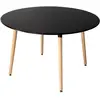Table ronde - HAPPY GARDEN - MARTHA - 120cm - Noir - 4 places - Scandinave
