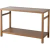 Meuble double vasque en teck massif 120cm dewi