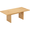 HAPPY GARDEN Table basse rectangulaire en bois style scandinave 120cm