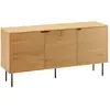 HAPPY GARDEN Buffet en bois 3 portes 150cm STINNA