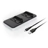 Base de recharge Subsonic pour 2 manettes PS5 Blanc et Noir