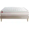Marmottes & Co Ensemble Le Doux 180x200cm Memoire De Forme 3 Zones De Confort - Ep. 24cm + Sommier Kit Beige