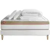 Marmottes & Co Pack sommier kit matelas  Mémoire de forme avec couette et oreillers