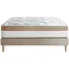 Non communiqué Ensemble sommier matelas LE COSY 90x190cm Mémoire de forme 7 zones de confort - Ep. 30cm + sommier kit Beige