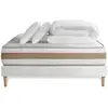 Marmottes & Co Pack Prêt A Dormir Matelas Le Tendre 140x190 Ressorts Ensaches + Memoire De Forme + Sommier Blanc + 2 Oreillers + Couette