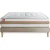 Ensemble sommier matelas LE TENDRE 160x200cm Ressorts ensachés + Mémoi...