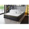 Sleepfit Pack Matelas Active 180x200 + Double Sommiers Noir 90x200 + Couette + 2 Oreillers