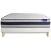 Actisom Ensemble Matelas Ressorts Ensaches + Memoire De Forme Actiflex...