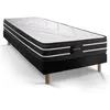 Prestige literie Ensemble Exclusive 90 x 190 cm sommier noir