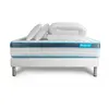 BODYCARE Pack matelas BodyFit sommier kit blanc Couette et 2 oreillers