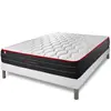 Somness Ensemble sommier matelas BOOST ressorts ensaches et memoire de forme