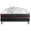 Somness Pack matelas REGEN sommier noir avec Couette 2 oreillers