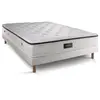 Prestige literie Ensemble sommier matelas 140x200 Privilège Mémoire de forme - 26 cm - Equilibré - sommier blanc