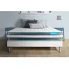 Bodycare Ensemble matelas BodyForm a Memoire de forme 3 zones sommier kit blanc