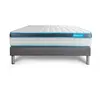 Bodycare Ensemble 140x190 matelas BodyFit à mémoire de forme + sommier kit gris