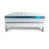 Ensemble matelas BodyFit a memoire de forme, sommier kit blanc