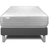 VITALIT Ensemble Vitalmemo 90x190cm Sommier Kit Gris
