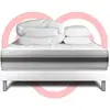 VITALIT Pack prêt à dormir VITALMEMO BACK 200 x 200 cm sommier Kit blanc