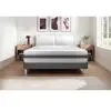 VITALIT Ensemble Vitalmemo Back 200x200cm Sommier Kit Gris