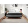 VITALIT Pack Prêt A Dormir Vitalmemo One 140 X 190 Cm Sommier Kit Gris