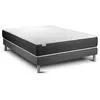 VITALIT Ensemble Vitalspring 160 X 200 Cm Sommier Kit Gris