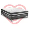 VITALIT Ensemble Vitalspring Zen 200 X 200 Cm Sommier Kit Gris