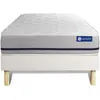 Actisom Ensemble matelas ACTIFLEX SOFT 3 zones de confort sommier KIT blanc