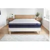Actisom Ensemble 140x200 Matelas Latex et mémoire de forme Sommier kit Blanc