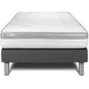 VITALIT Ensemble Vital Relax 90 X 190 Cm Sommier Kit Gris
