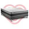 VITALIT Ensemble Vital Care 140 X 190 Cm Sommier Kit Gris
